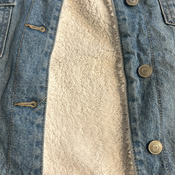 Fuzzy Jean Jacket - Picture 2 of 4